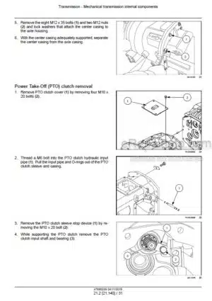 Photo 6 - New Holland Boomer 40 50 Tier 3 Service Manual Compact Tractor 47698299