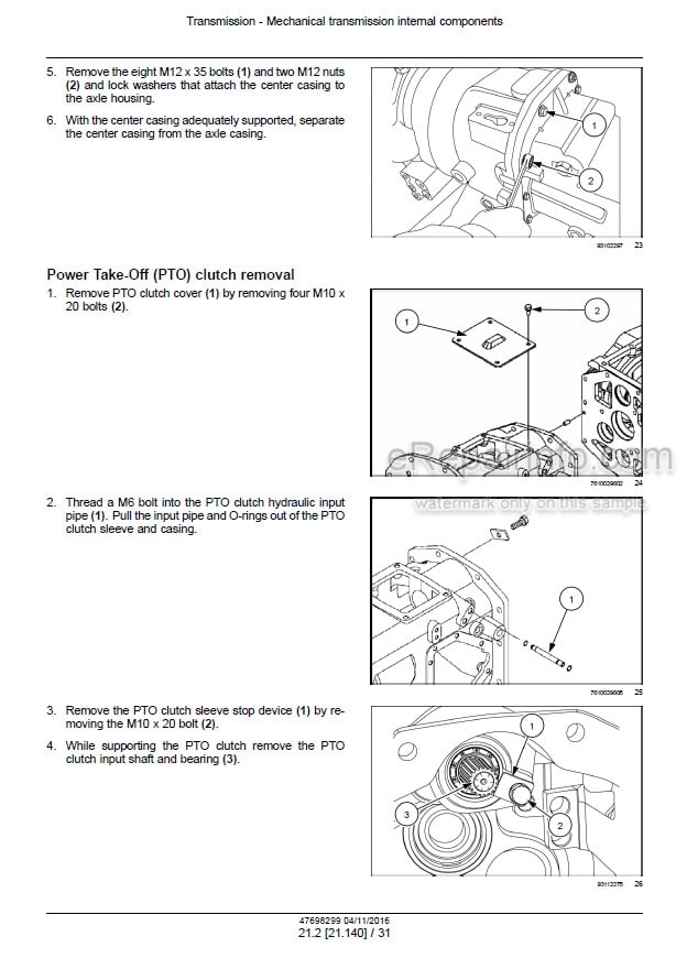 Photo 1 - New Holland Boomer 40 50 Tier 3 Service Manual Compact Tractor 47698299