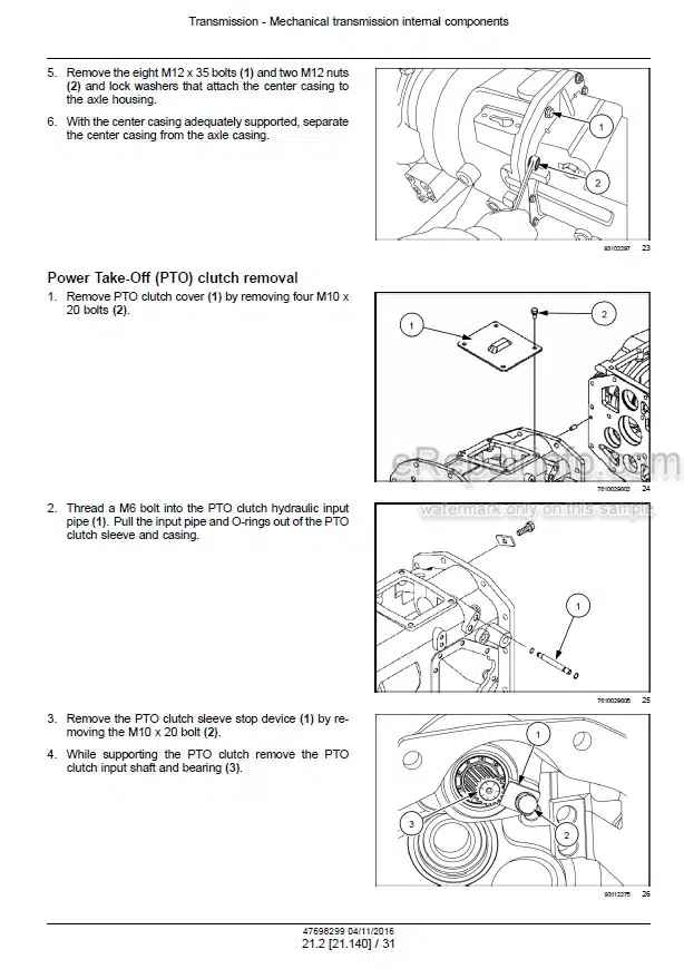 Photo 1 - New Holland Boomer 40 50 Tier 3 Service Manual Compact Tractor 47698299