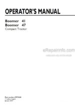 Photo 4 - New Holland Boomer 41 Boomer 47 Operators Manual Compact Tractor 47578243