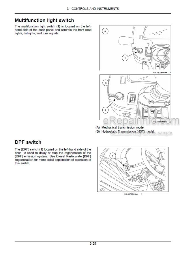 Photo 1 - New Holland Boomer 45 Boomer 50 Boomer 55 Tier 4B Final Operators Manual Compact Tractor 48115968