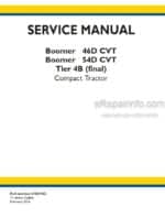 Photo 4 - New Holland Boomer 46D 54D CVT Tier 4B (final) Service Manual Compact Tractor 47851943