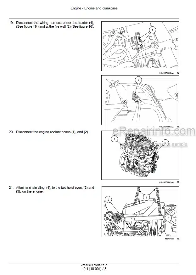 Photo 1 - New Holland Boomer 46D 54D CVT Tier 4B (final) Service Manual Compact Tractor 47851943