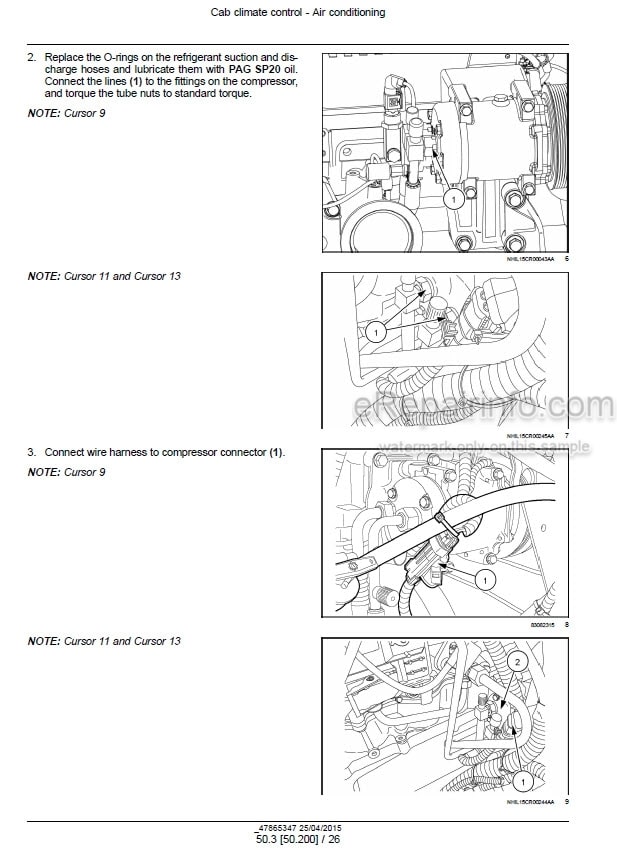 Photo 1 - New Holland CR6.80 CR6.90 CR7.90 CR8.90 CR9.90 Service Manual Combine 47865347