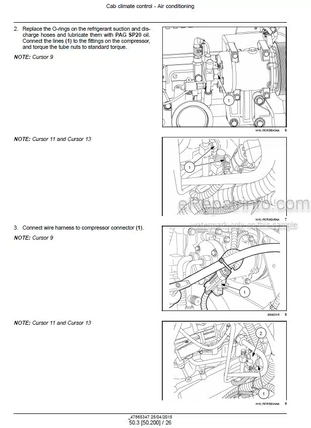 Photo 1 - New Holland CR6.80 CR6.90 CR7.90 CR8.90 CR9.90 Service Manual Combine 47865347