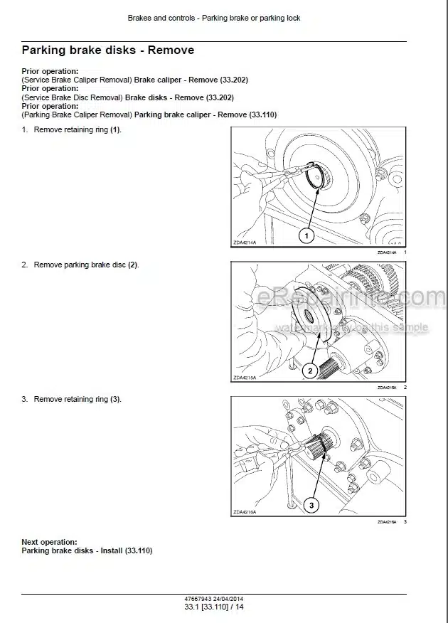 Photo 1 - New Holland CR6090 CR7090 CR8080 CR8090 CR9090 Tier 4A Service Manual Combine 47667943