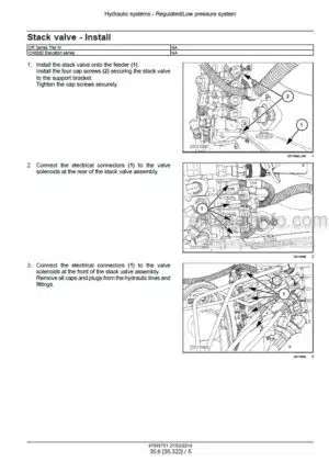 Photo 8 - Sperry New Holland TR75 TR85 Service Manual Combine 40007520