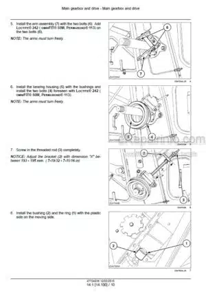 Photo 1 - New Holland CS6080 CS6090 Service Manual Utility Combine 47724036