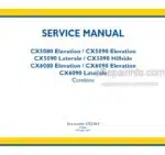 Photo 4 - New Holland CX5090 CX6080 CX6090 / Laterale Elevation Hillside Series Service Manual Combine 47824864