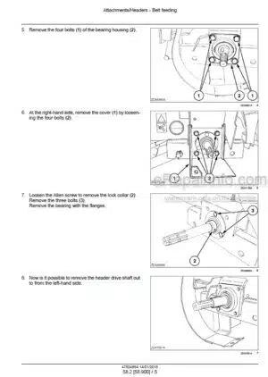 Photo 9 - New Holland CX5090 CX6080 CX6090 / Laterale Elevation Hillside Series Service Manual Combine 47824864