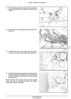 Photo 4 - New Holland CX7080 CX7090 CX8070 CX8080 CX8090 Elevation CR8070 CR8080 CR9070 CR9080 CR9090 Service Manual Combine 47612507