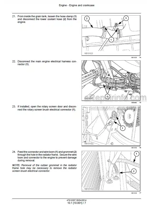 Photo 1 - New Holland CX7080 CX7090 CX8070 CX8080 CX8090 Elevation CR8070 CR8080 CR9070 CR9080 CR9090 Service Manual Combine 47612507
