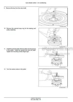 Photo 2 - New Holland D150C Tier 2 Service Manual Crawler Dozer 47907877