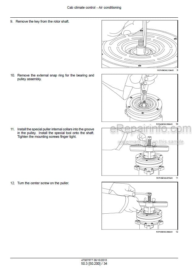 Photo 1 - New Holland D150C Tier 2 Service Manual Crawler Dozer 47907877