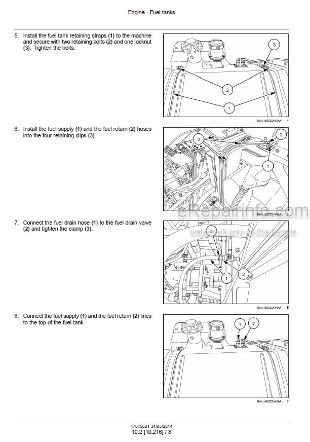 Photo 1 - New Holland D180C Tier 4 Service Manual Crawler Dozer 47645621