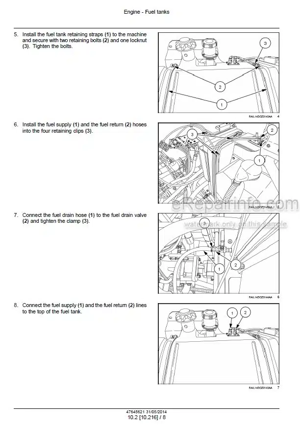 Photo 1 - New Holland D180C Tier 4 Service Manual Crawler Dozer 47645621