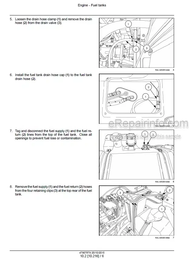Photo 1 - New Holland D180C Tier 2 Service Manual Crawler Dozer 47907879