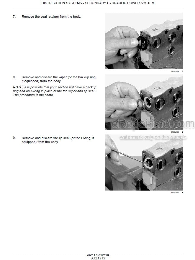 Photo 1 - New Holland DC75 DC85 DC95 Repair Manual Dozer 6-76640