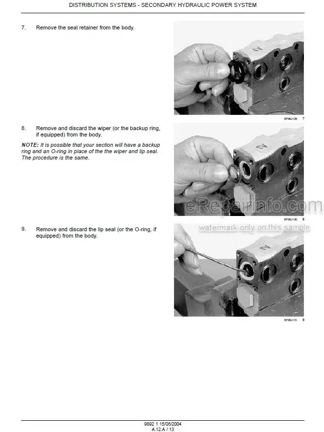 Photo 1 - New Holland DC75 DC85 DC95 Repair Manual Dozer 6-76640