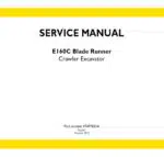 Photo 5 - New Holland E160C Blade Runner Service Manual Crawler Excavator 47497833A