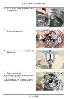 Photo 4 - New Holland E175C Service Manual Crawler Excavator 47494131A