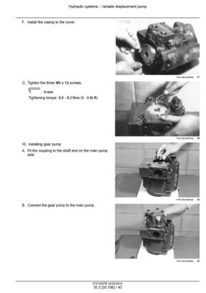 Photo 8 - New Holland CR8090 TIER II Service Manual Rotary Combine 47773924