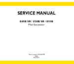 Photo 4 - New Holland E45BSR E50BSR E55B Service Manual Mini Excavator 47574277B