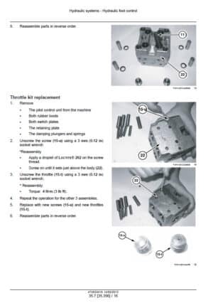 Photo 7 - New Holland EH35 Service Manual Compact Excavator 6-75740NA