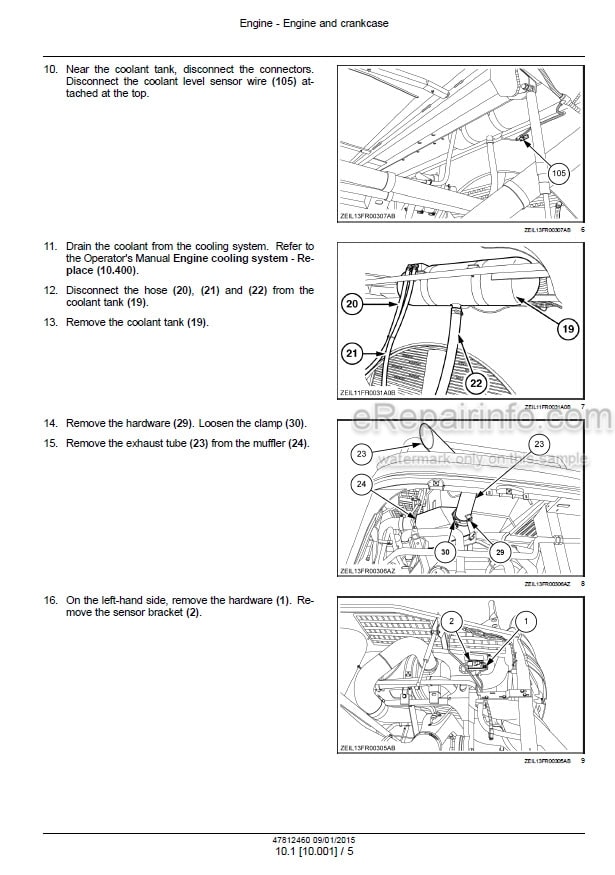 Photo 1 - New Holland FR450 FR500 FR600 FR700 FR850 Service Manual Forage Harvester