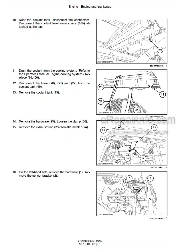 Photo 1 - New Holland FR450 FR500 FR600 FR700 FR850 Service Manual Forage Harvester