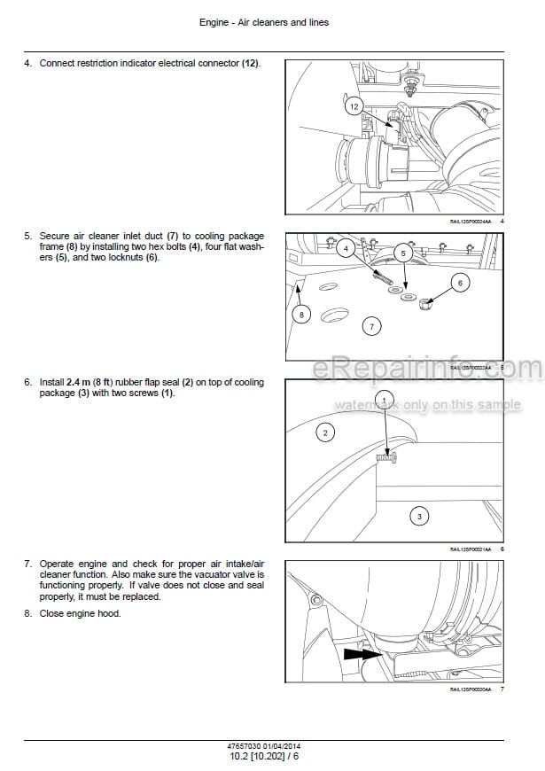 Photo 1 - New Holland Guardian SP.240R SP.275R Tier 3 Service Manual Sprayer 47657030