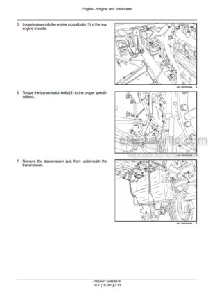 Photo 7 - New Holland L218 L220 Service Manual Skid Steer Loader 47851949