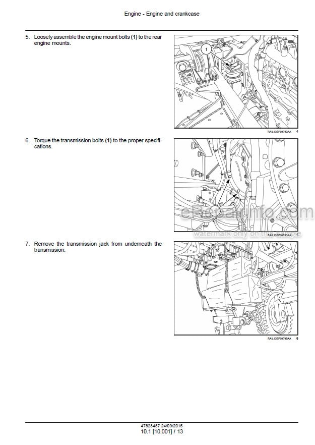Photo 1 - New Holland Guardian SP.260R SP.300R Tier 4B (final) Service Manual Sprayer 47828487