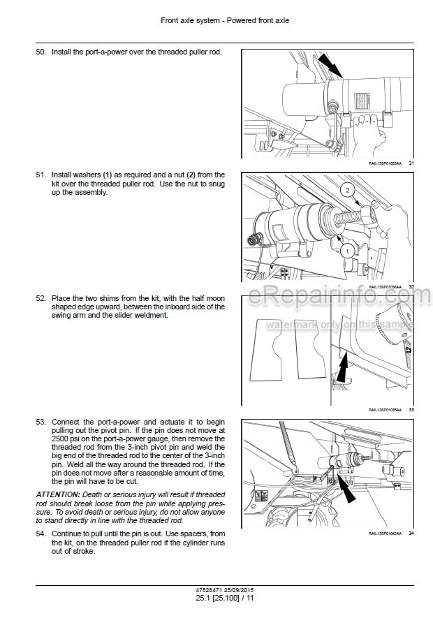 Photo 1 - New Holland Guardian SP295F SP.300F SP.345F Service Manual Sprayer 47828471