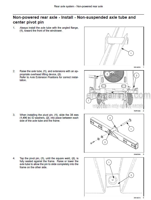 Photo 1 - New Holland H8040 Service Manual Self-Propelled Windrower 47487694