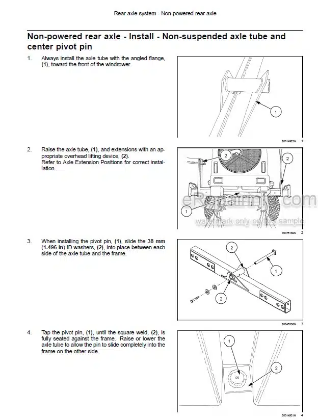 Photo 1 - New Holland H8040 Service Manual Self-Propelled Windrower 47487694