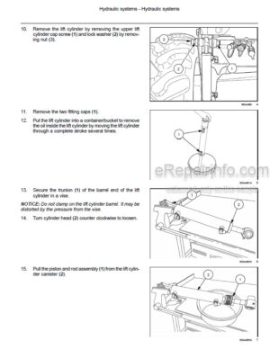 Photo 8 - New Holland H8040 Service Manual Self-Propelled Windrower 47487694