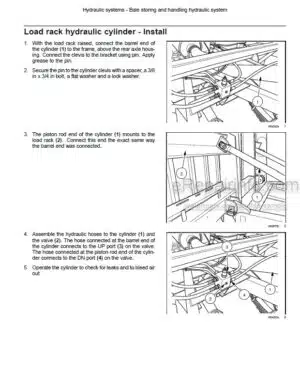 Photo 8 - New Holland H9870 H9880 Service Manual Bale Wagon 47918070