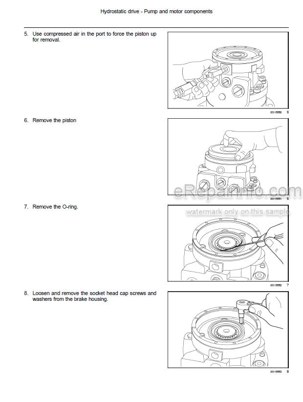 Photo 1 - New Holland L213 L216 Service Manual Skid Steer Loader 47712044