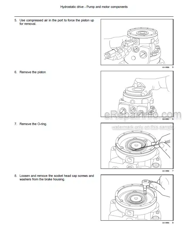 Photo 1 - New Holland L213 L216 Service Manual Skid Steer Loader 47712044