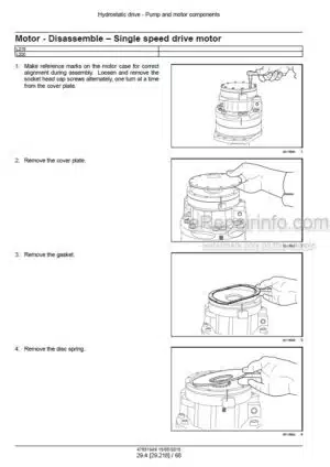 Photo 6 - New Holland L218 L220 Service Manual Skid Steer Loader 47851949