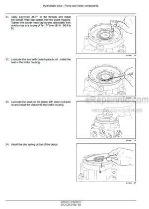 Photo 4 - New Holland L221 L228 C227 C232 Tier 4B (final) and Stage IV Service Manual Skid Steer And Compact Track Loader 47683911