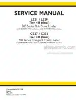 Photo 4 - New Holland L221 L228 C227 C232 Tier 4B (final) Service Manual Skid Steer And Compact Track Loader 47851950