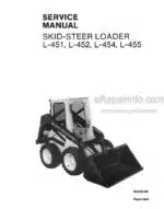 Photo 4 - New Holland L451 L542 L545 L455 Service Manual Skid Steer Loader 40045140