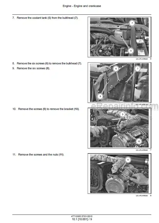 Photo 1 - New Holland LM5.25 LM6.28 Tier 4 Service Manual Telescopic Handler