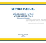 Photo 5 - New Holland LM6.32 LM6.35 LM7.35 LM7.42 LM9.35 Tier4 Service Manual Telescopic Handler 47632315B