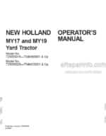 Photo 4 - New Holland MY17 MY19 Operators Manual Yard Tractor 87040090