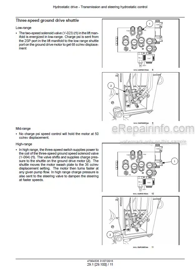 Photo 1 - New Holland Speedrower 130 Service Manual Self-Propelled Windrower 47904535