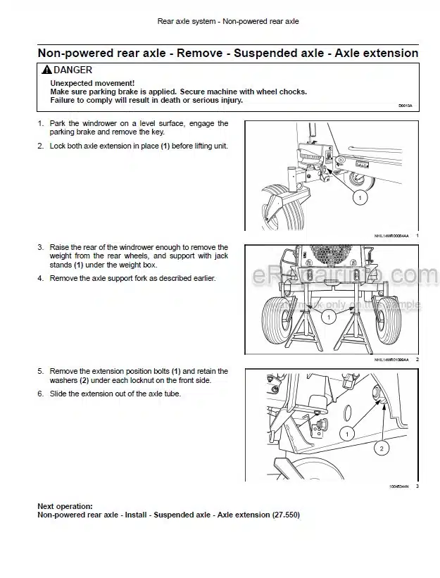 Photo 1 - New Holland Speedrower 160 Service Manual Self-Propelled Windrower 47824873