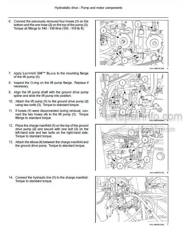 Photo 1 - New Holland Speedrower 200 240 Service Manual Self-Propelled Windrower 47904526 47904536